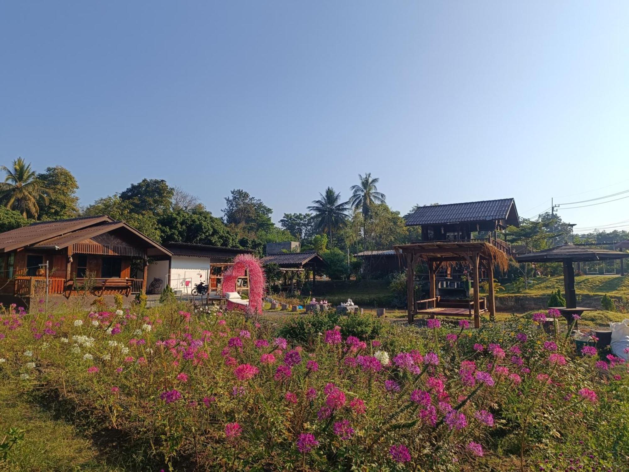 ม่วนใจ๋ปันสุข โฮมสเตย์แอนคาเฟ่ Muanjai Punsuk Homestay And Cafe Chom Thong Exteriör bild